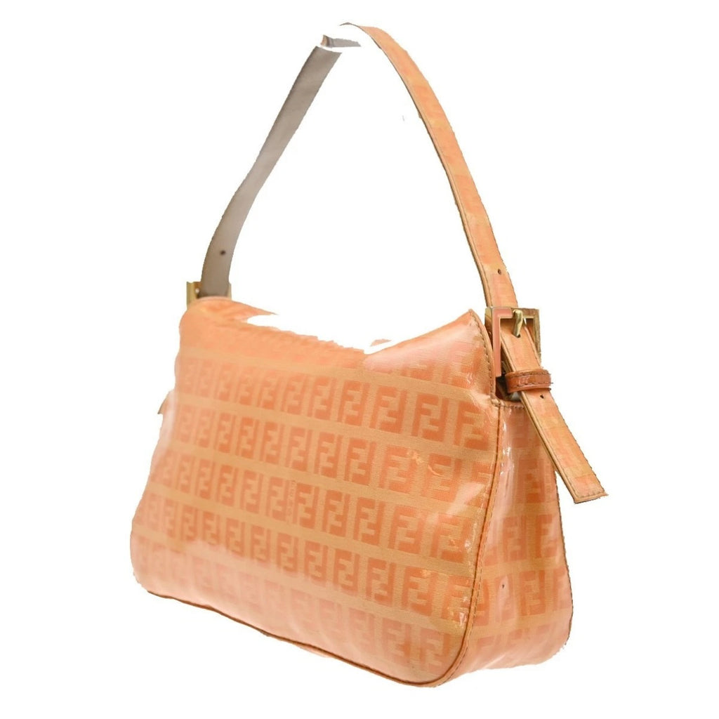 Fendi Pink Zucchino Patent Baguette