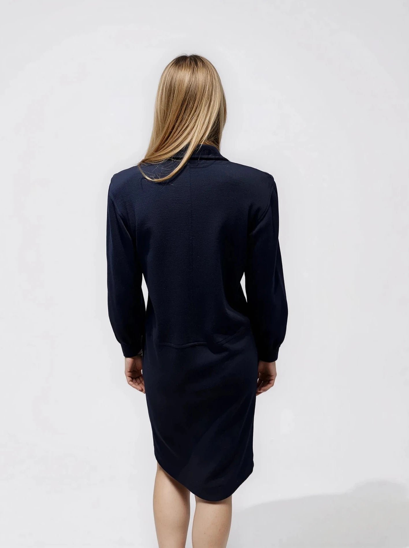 YSL Navy Midi Dress