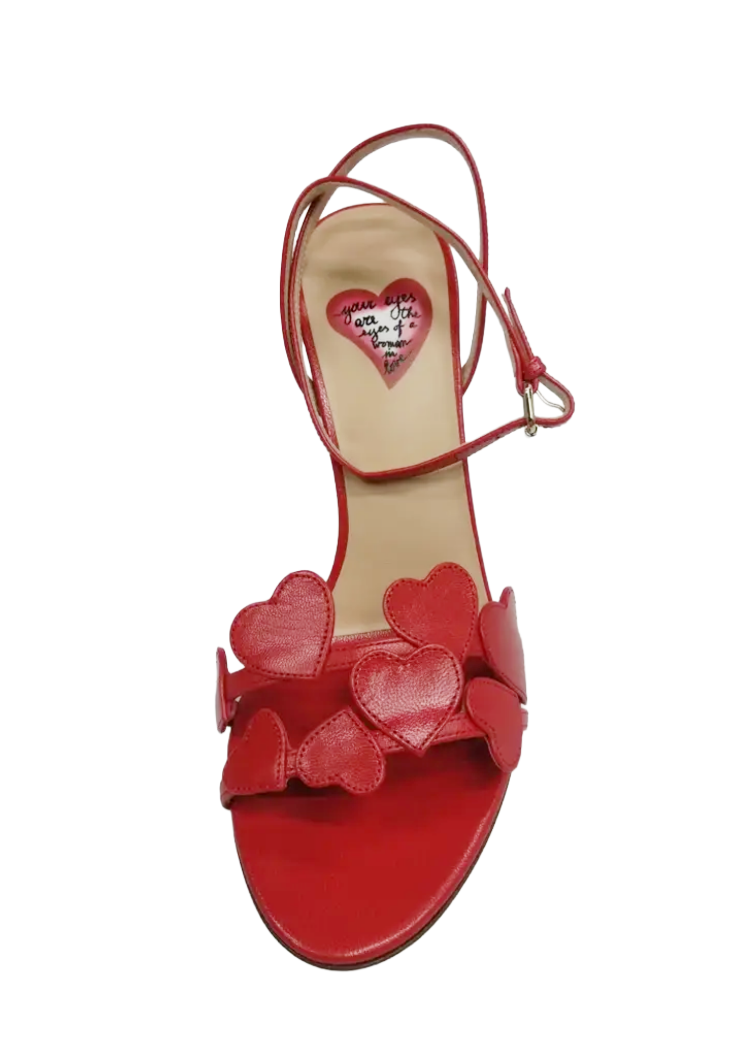 Valentino Red Heart Strappy Heels