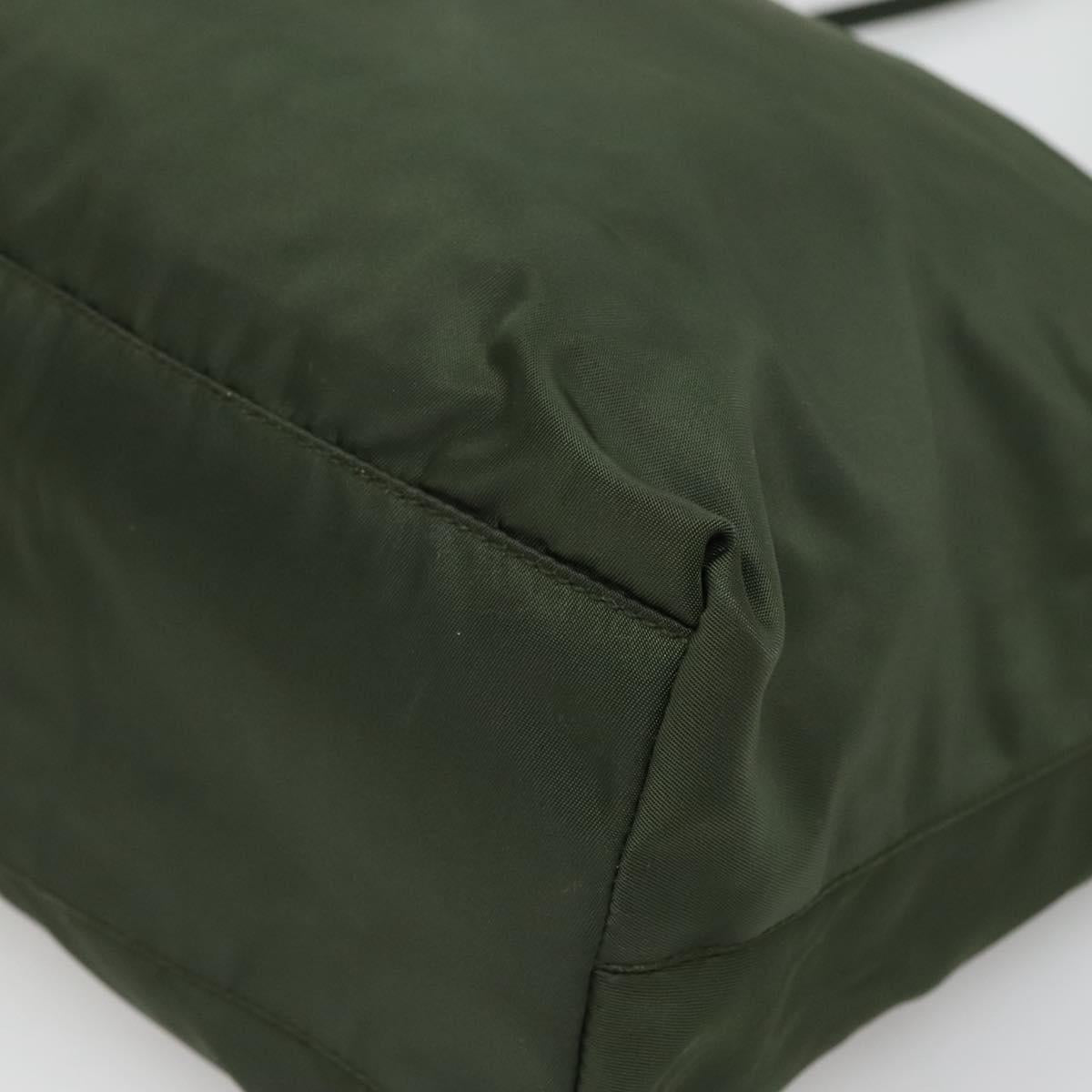Prada Green Nylon Tote