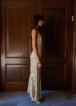 Load image into Gallery viewer, Green and Pink Beaded Gown
