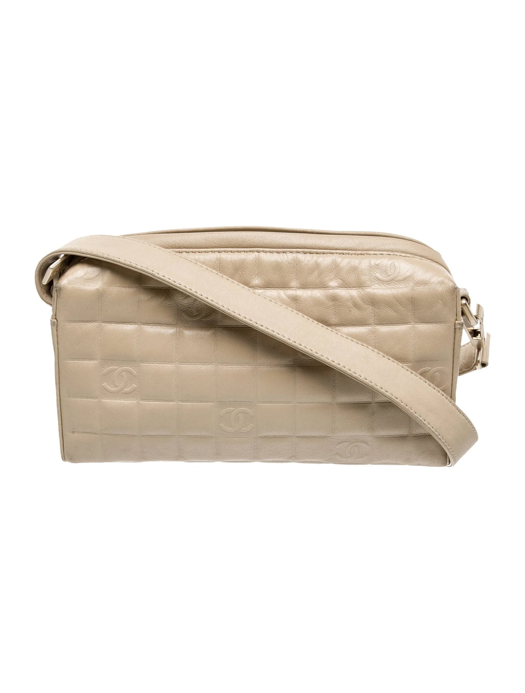 Chanel Tan Chocolate Bar Shoulder Bag
