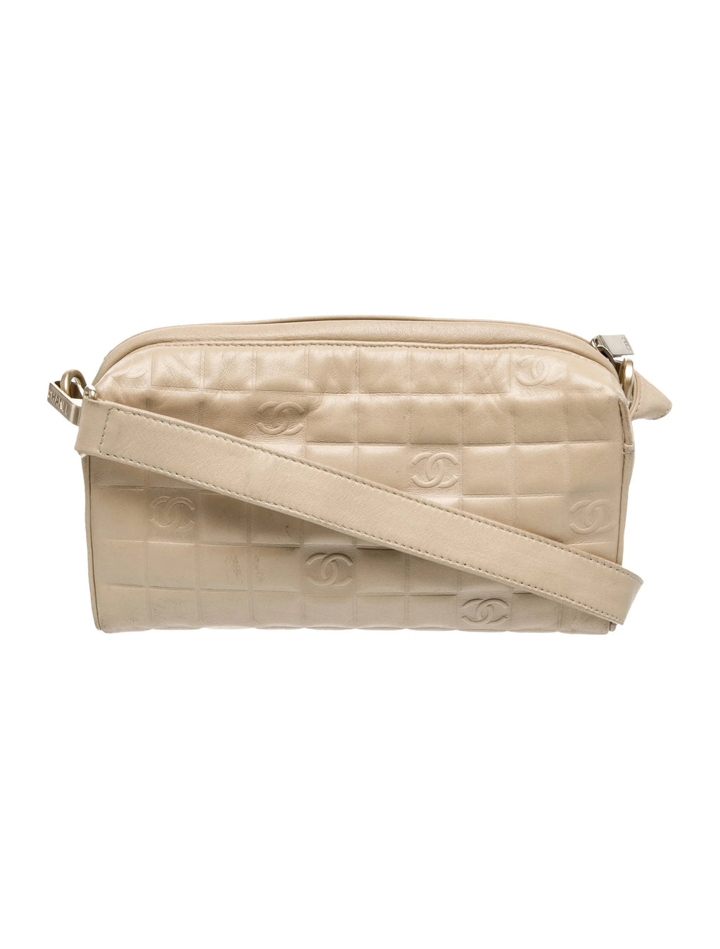 Chanel Tan Chocolate Bar Shoulder Bag