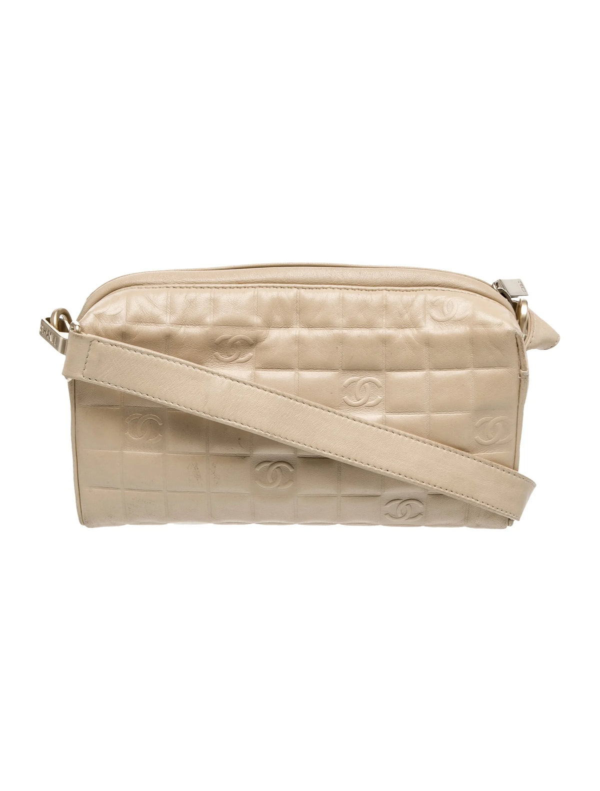 Chanel Tan Chocolate Bar Shoulder Bag