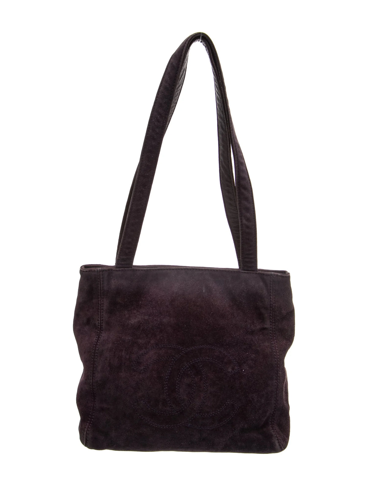 Chanel Purple Suede Tote