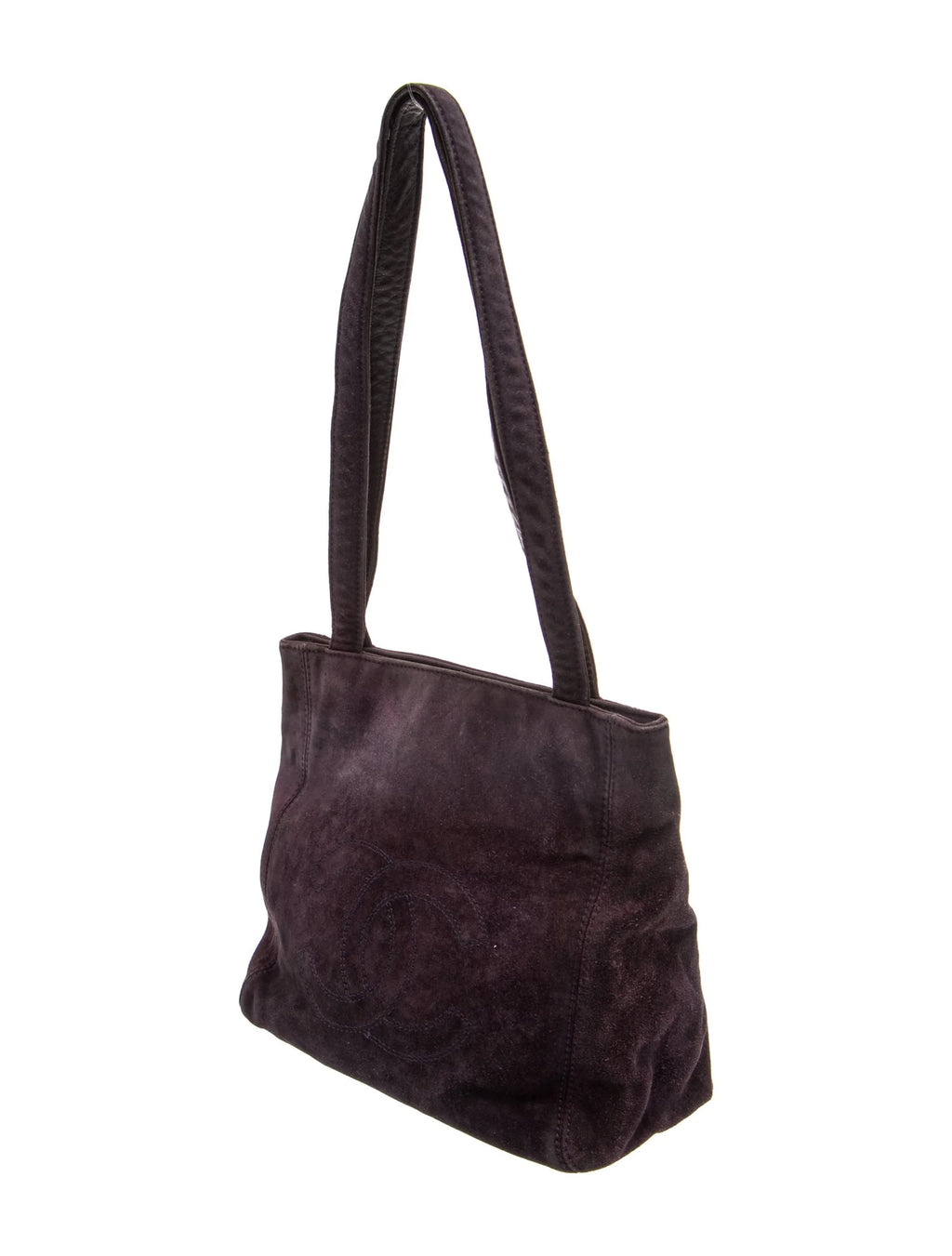 Chanel Purple Suede Tote