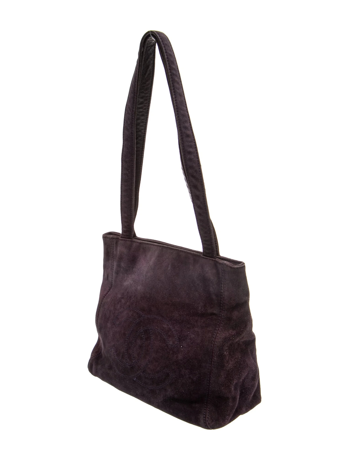 Chanel Purple Suede Tote