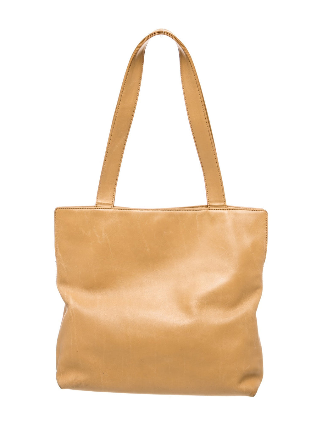 Chanel Beige Leather CC Tote back