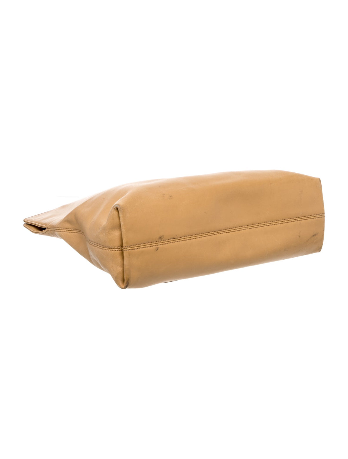 Chanel Beige Leather CC Tote base