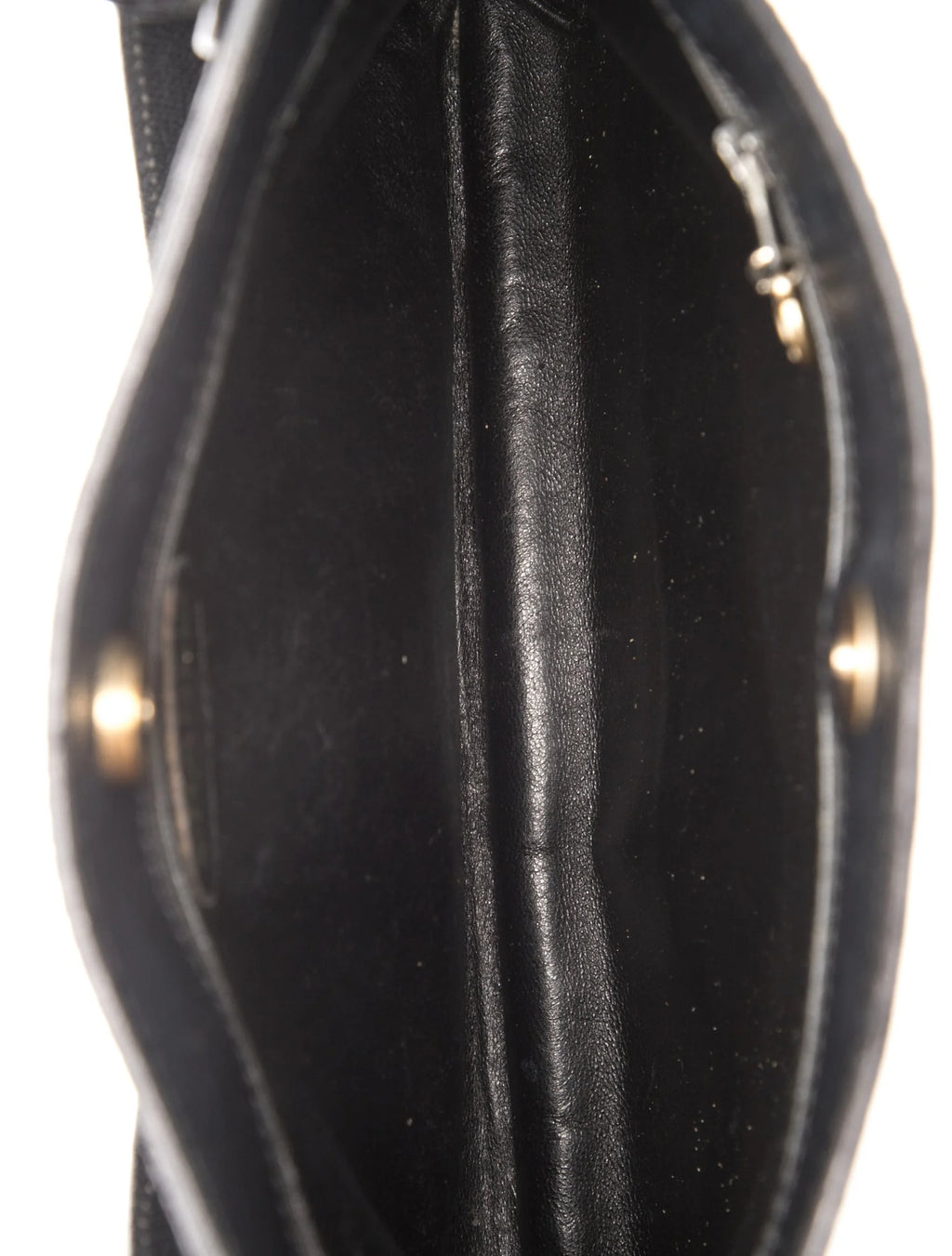 Chanel Black Leather Embossed Tote