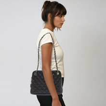 Load image into Gallery viewer, Chanel Black Leather Quilted Tote
