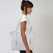 Load image into Gallery viewer, Chanel Blue and White Tote
