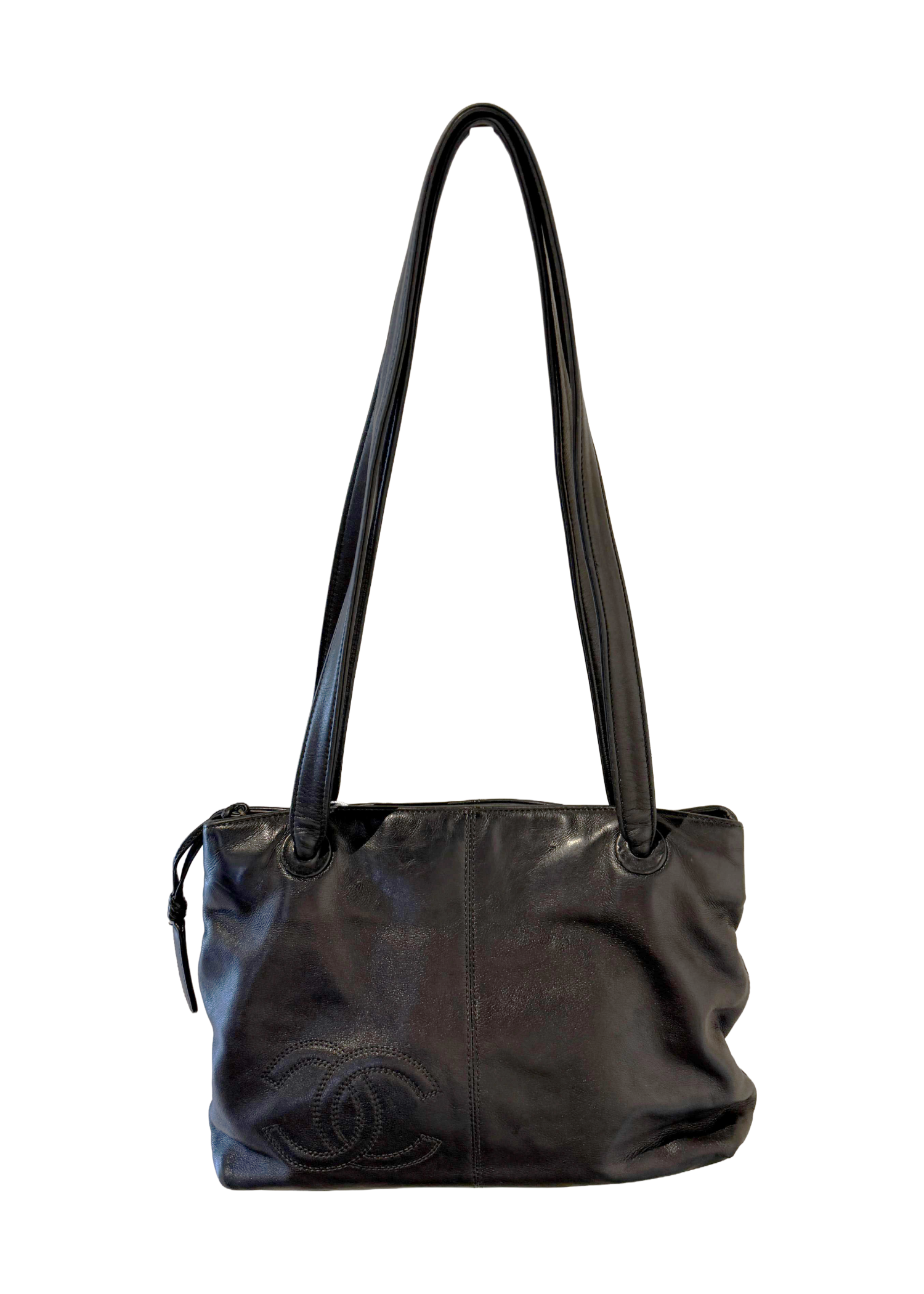Chanel Black Leather Shoulder Bag