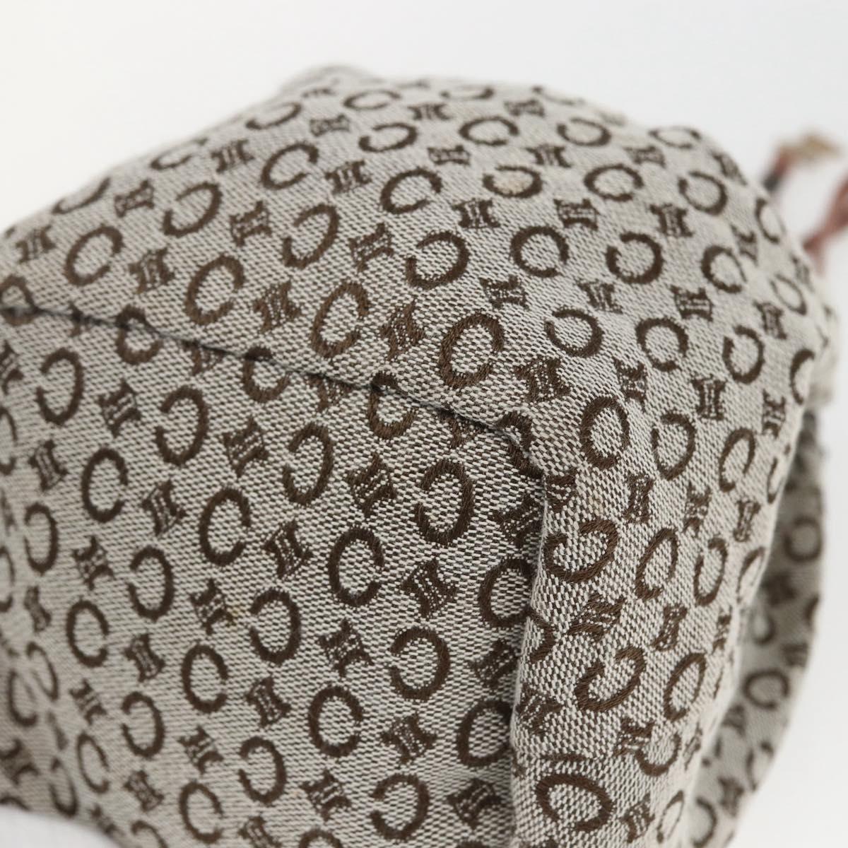Celine Grey and Brown Monogram Bucket Tote