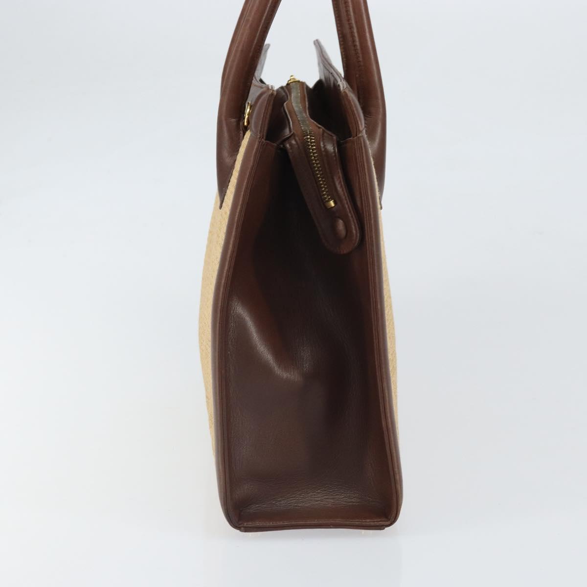 Chanel Raffia and Leather Handbag