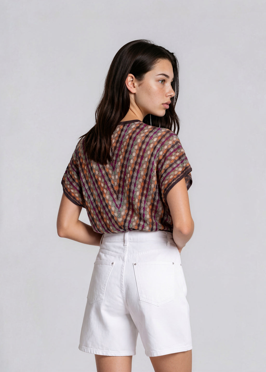 Missoni Printed V-neck Sweater Tee