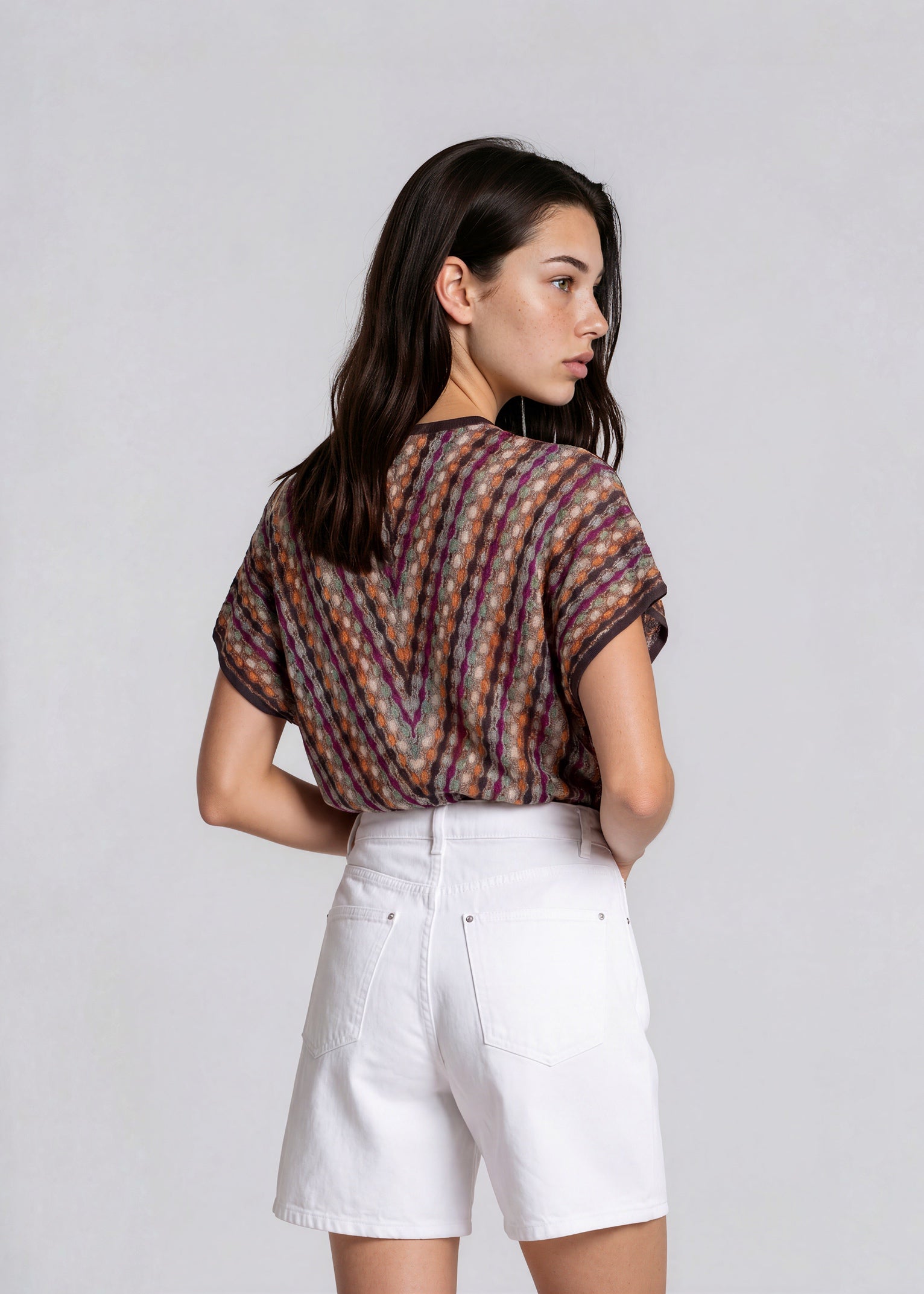 Missoni Printed V-neck Sweater Tee