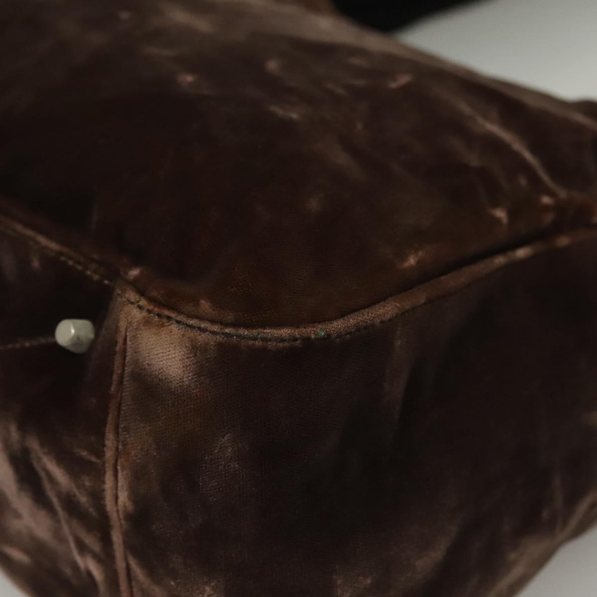 Prada Velour Brown Shoulder Bag