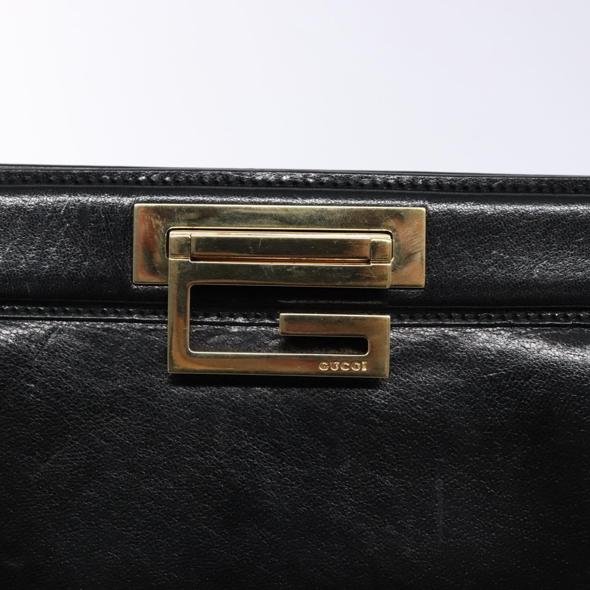 Gucci Tom Ford Black Patent Shoulder Bag