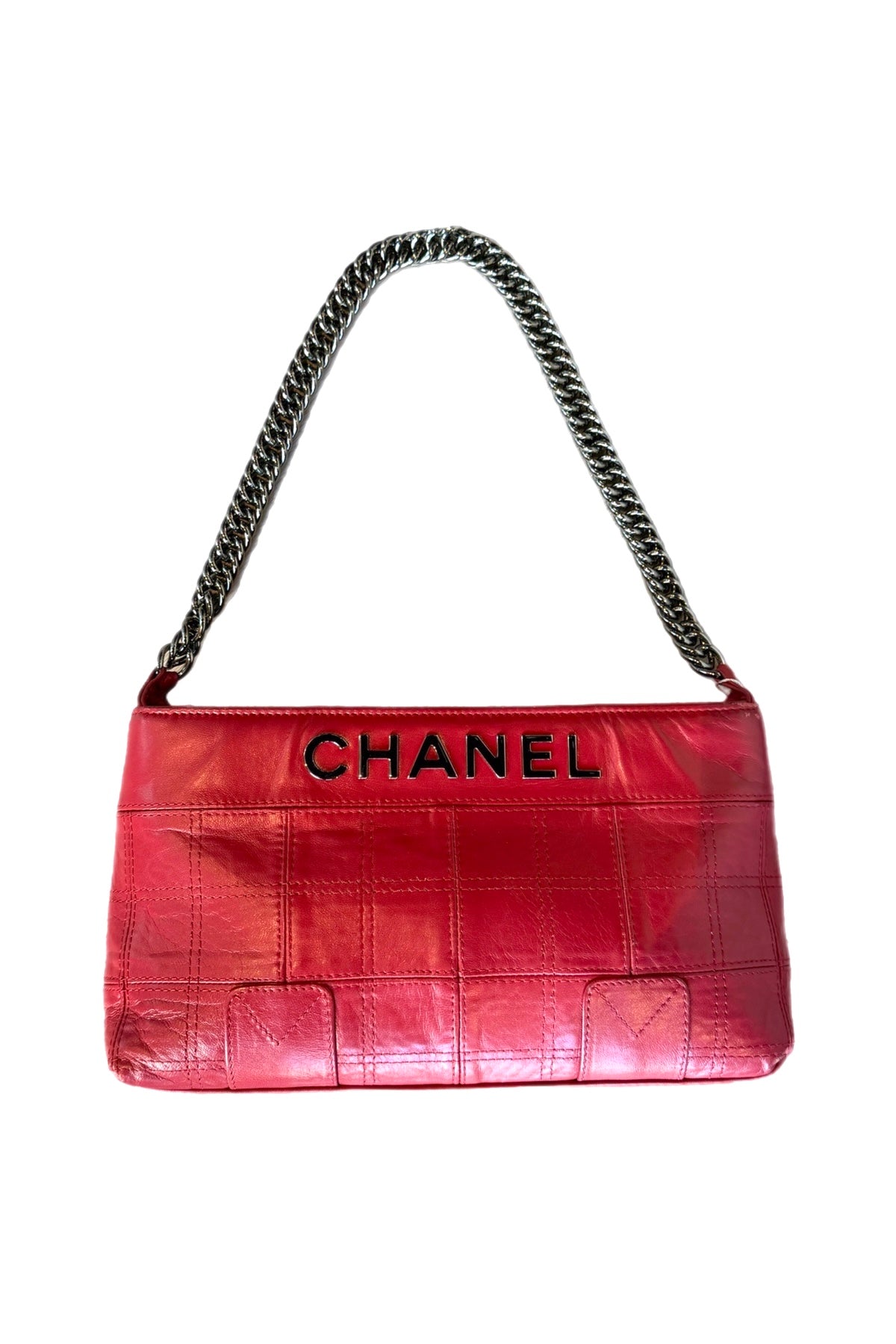 Chanel Red Leather Handbag