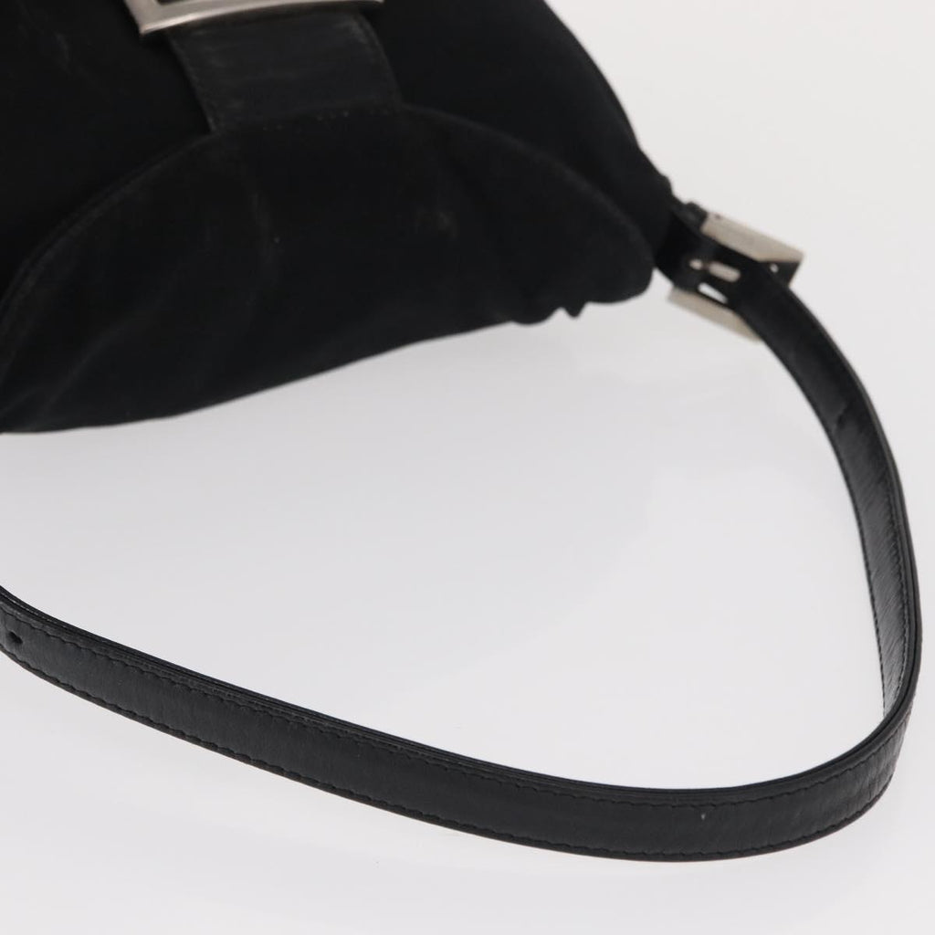 Fendi Black Rounded Baguette