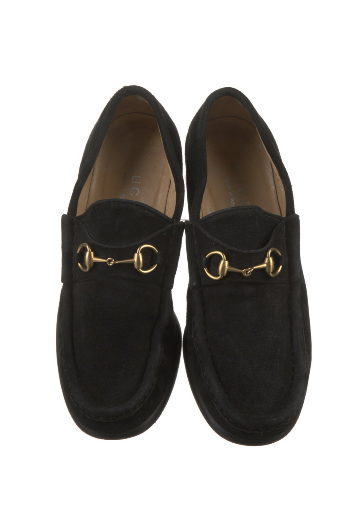Gucci Black Suede Loafers