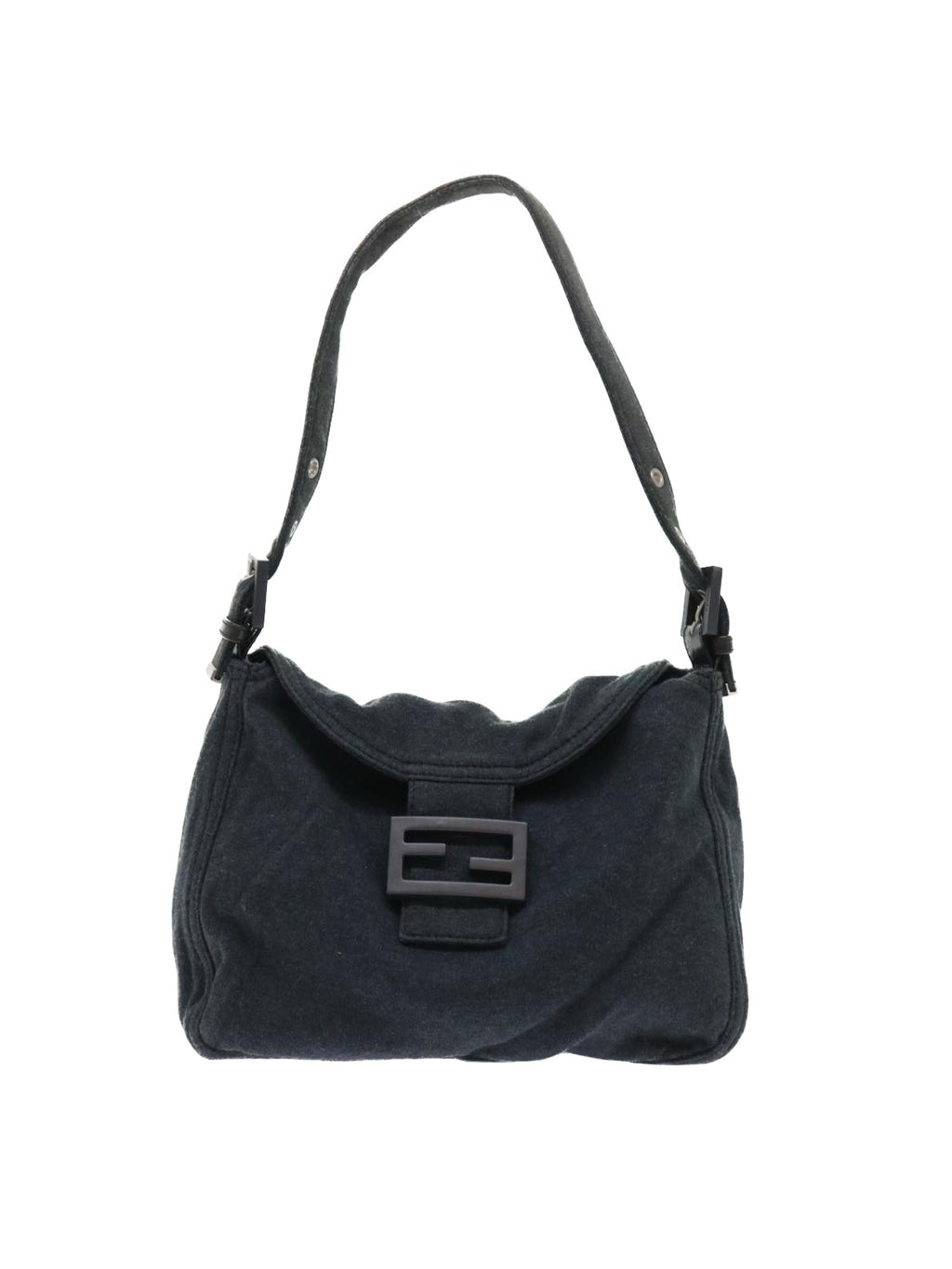 Fendi Grey Rounded Baguette