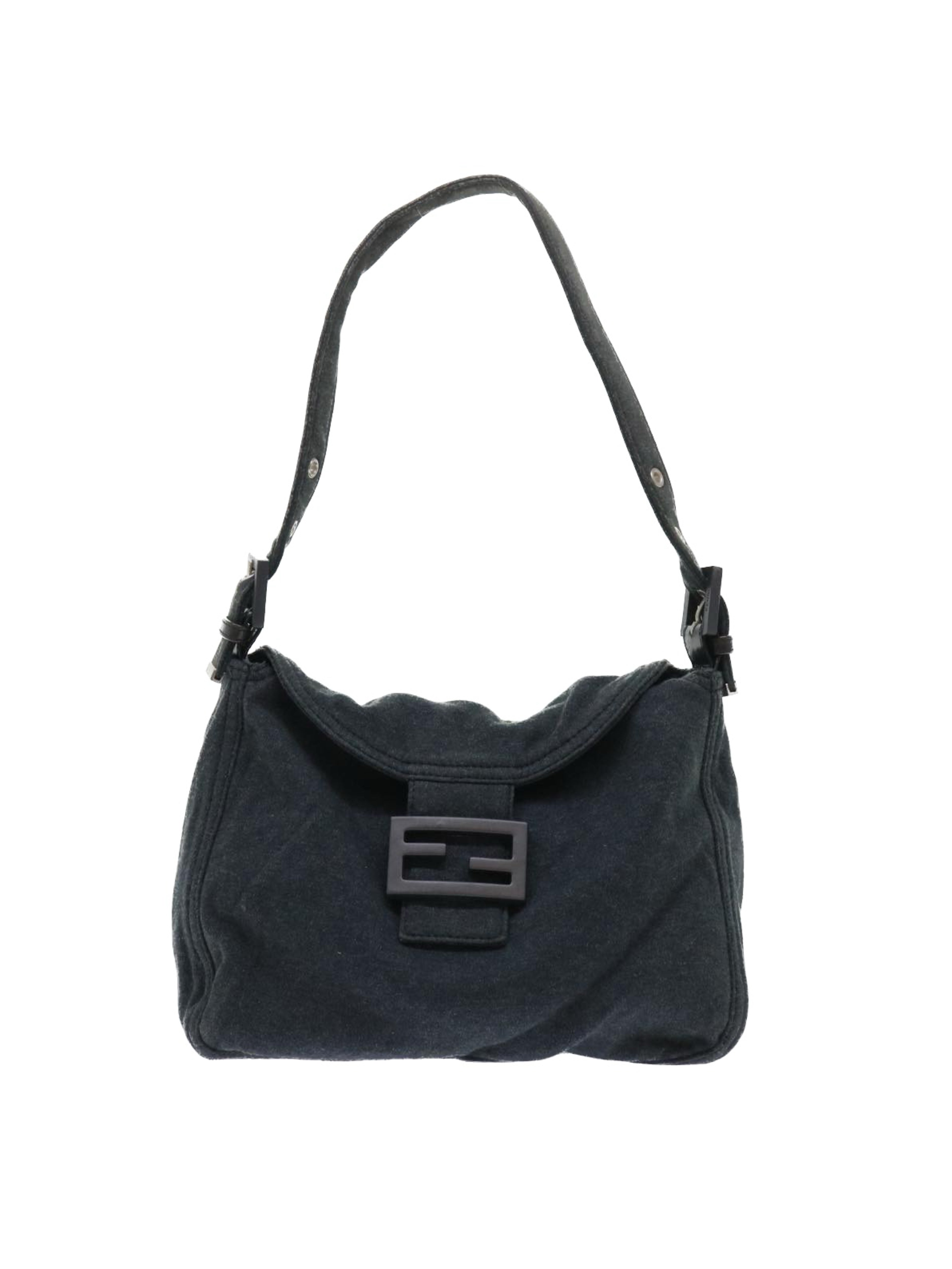 Fendi Grey Rounded Baguette