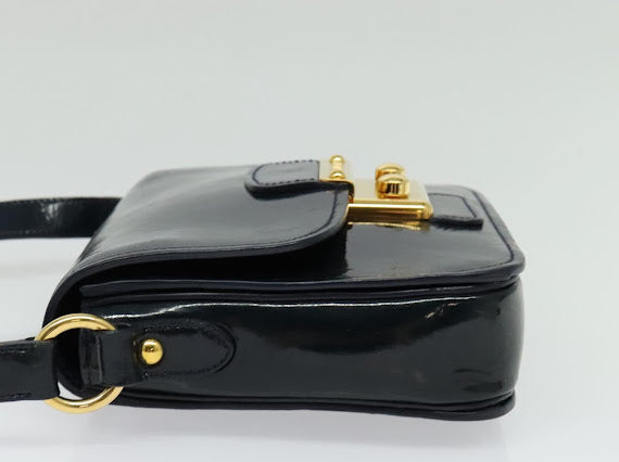 Miu Miu Navy Patent Crossbody