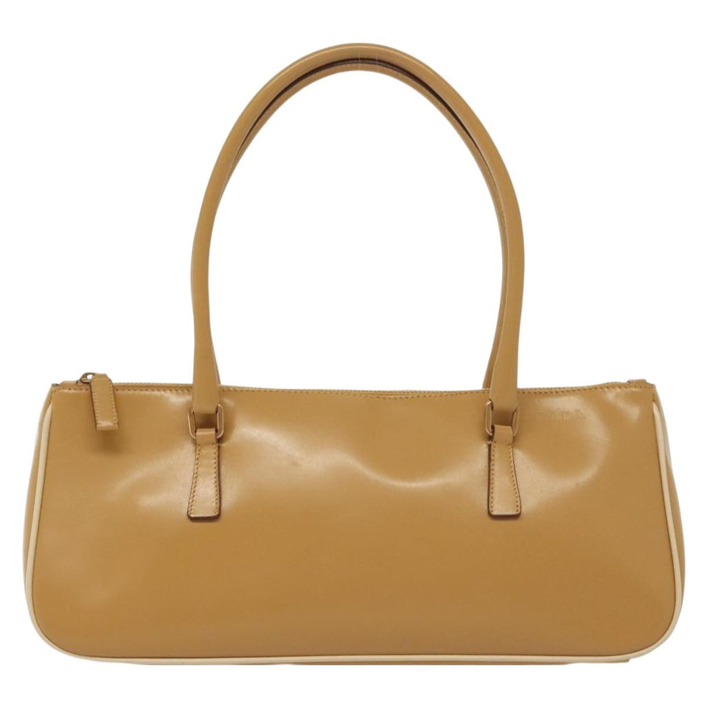 Prada Tan East West Bowler Bag