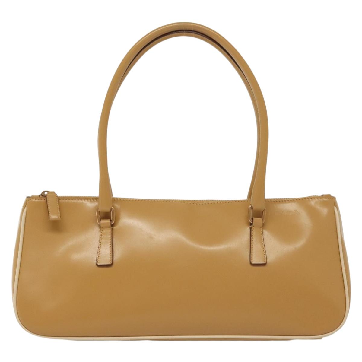 Prada Tan East West Bowler Bag