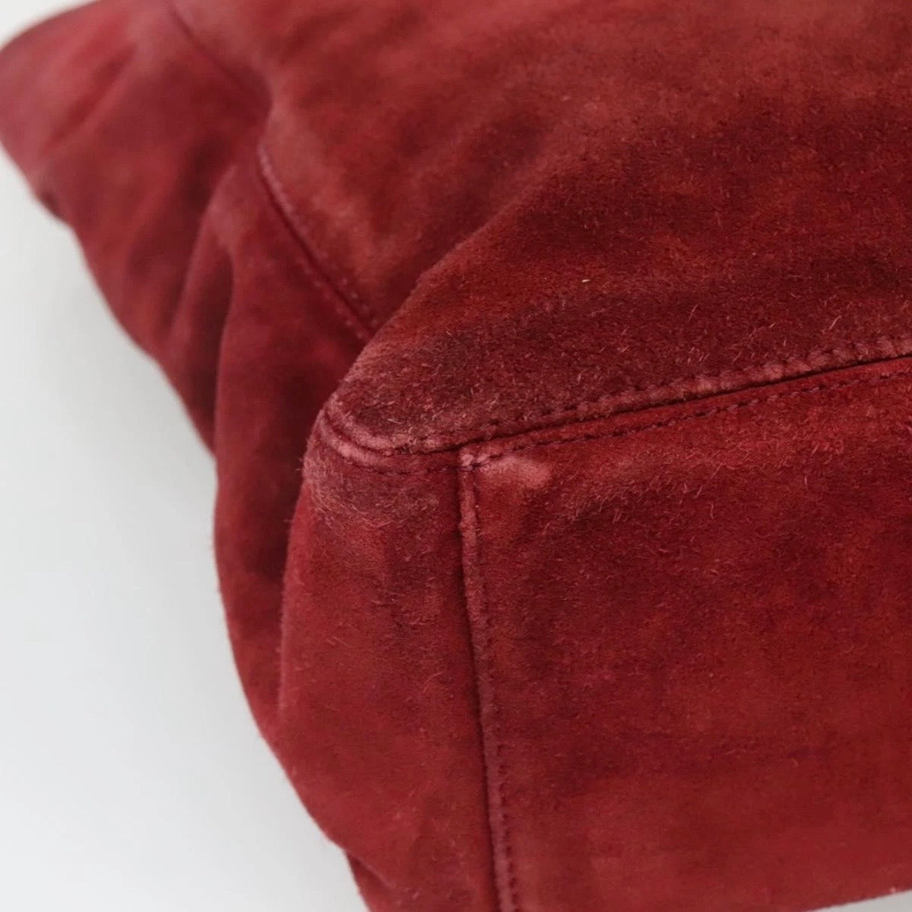 Chanel Red Suede Tote
