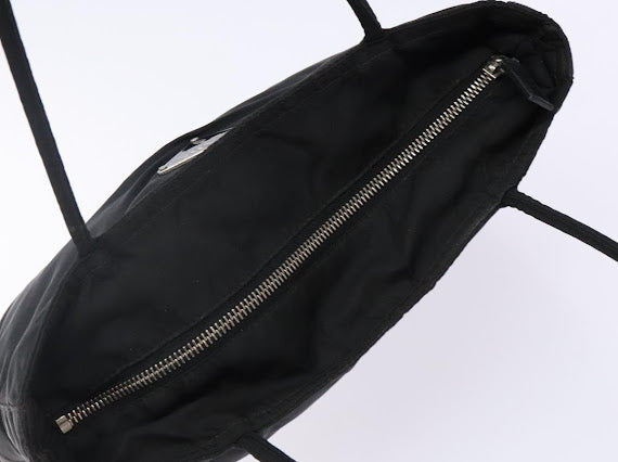 Prada Black and Leather Nylon Tote