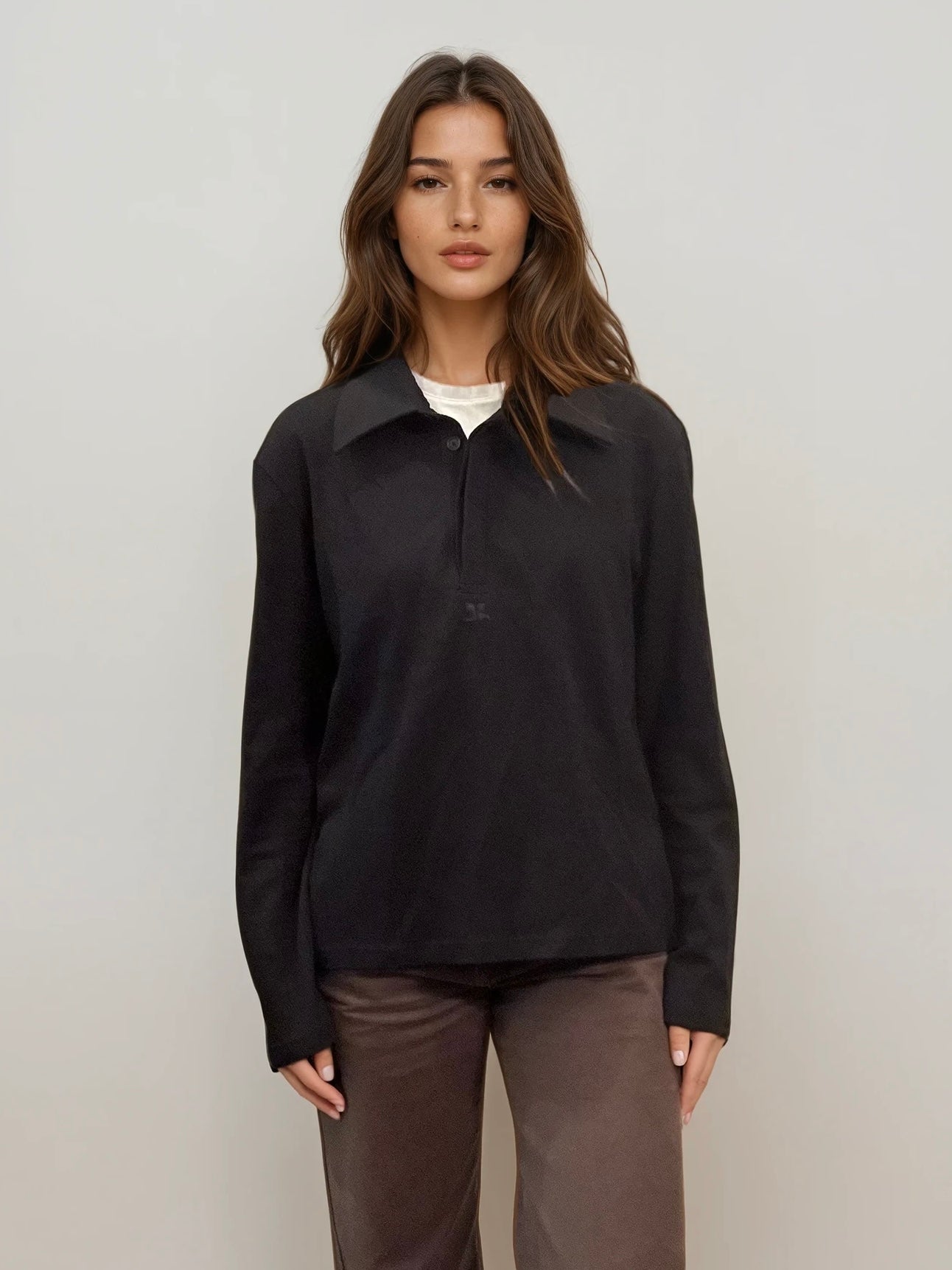 Courreges Black Polo