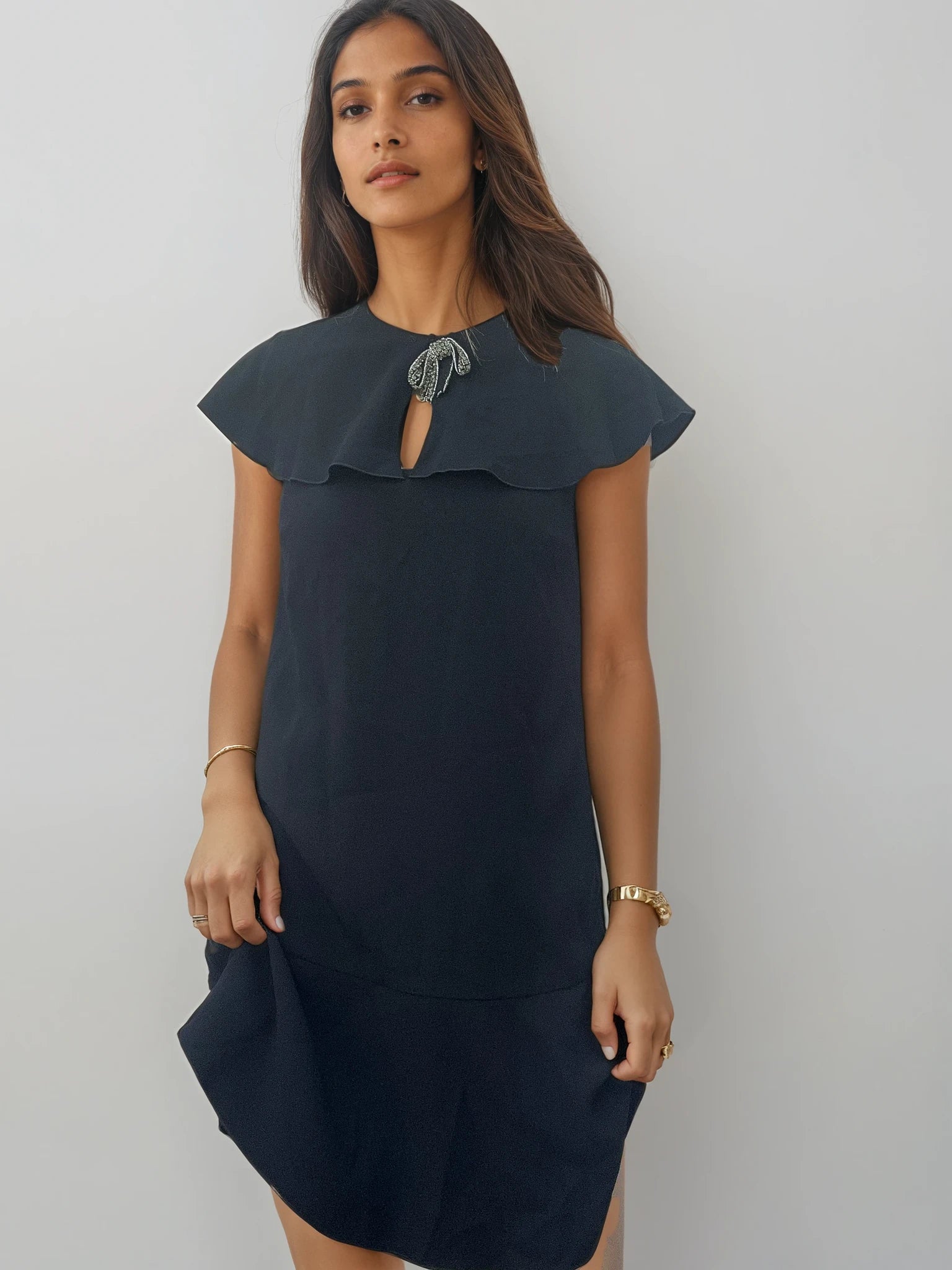 Valentino Bow Black Dress