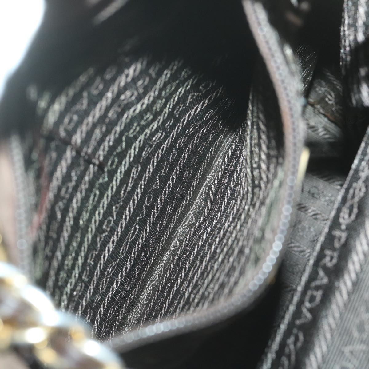 Prada Khaki Chain Shoulder Bag