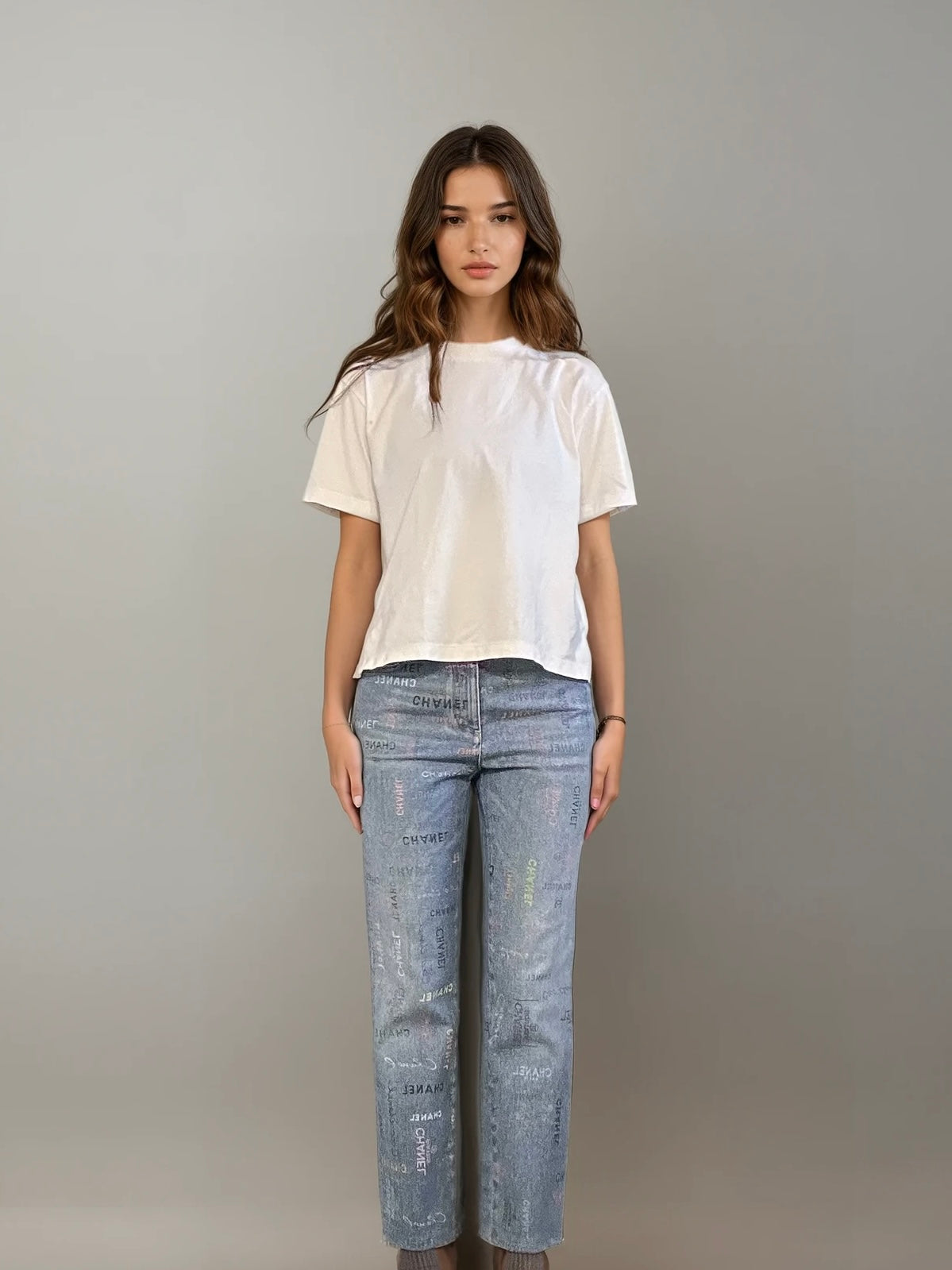 Chanel Spellout Jeans