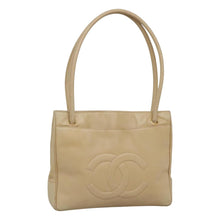 Load image into Gallery viewer, Chanel Cream Leather Tote
