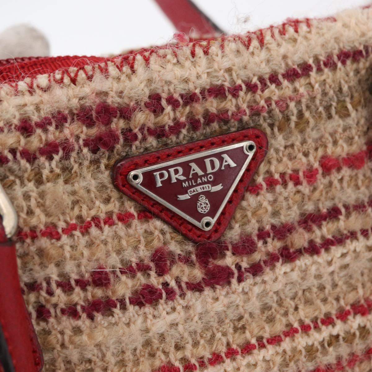 Prada Red Tweed Handbag