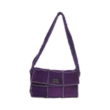 Load image into Gallery viewer, Chanel Purple Shearling Shoulder Bag
