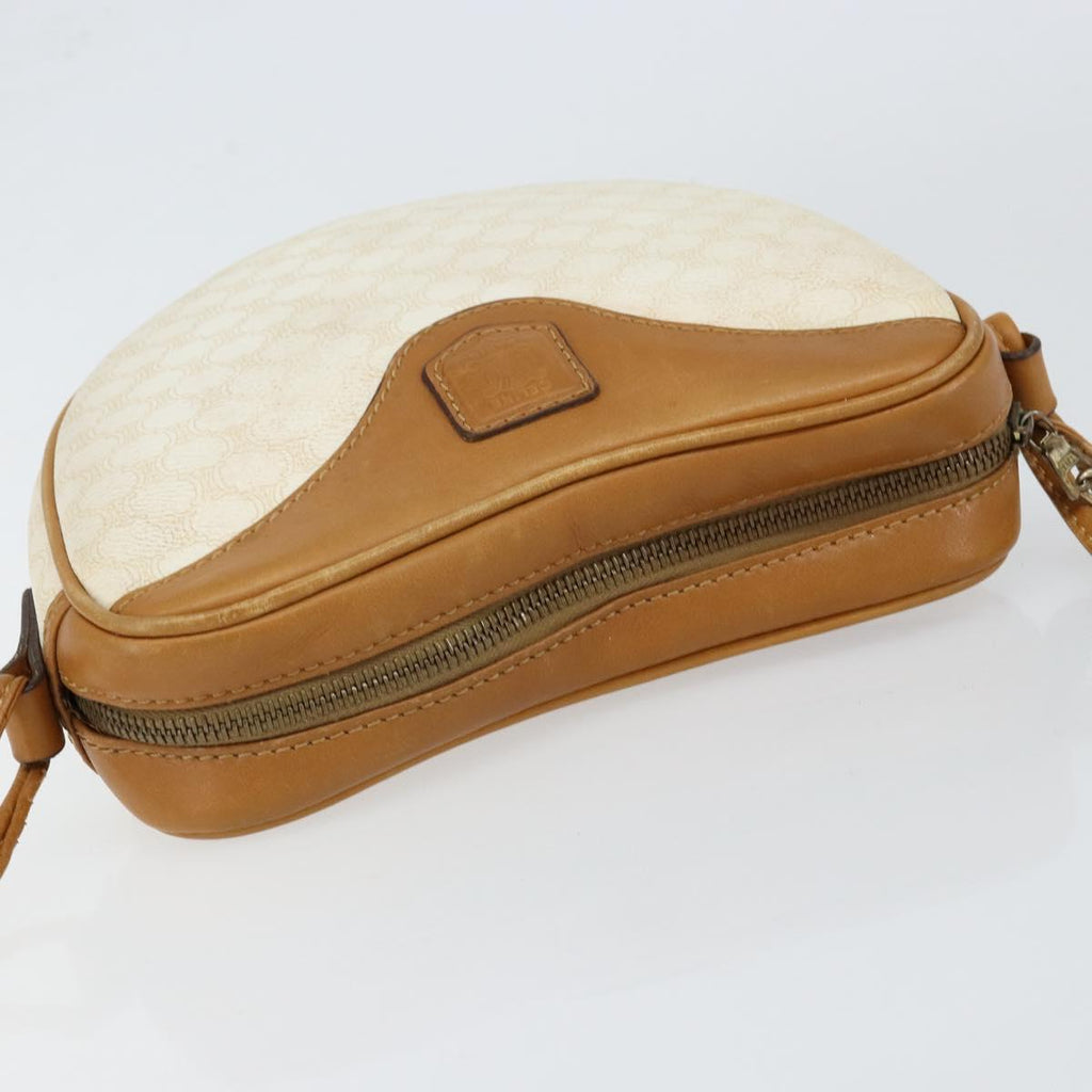 Celine White Macadam Heart Shoulder Bag