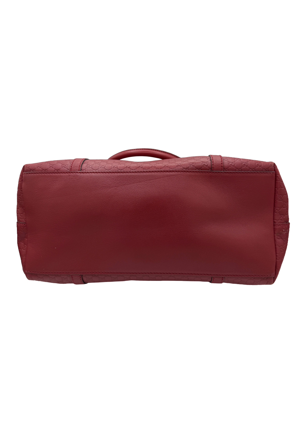 Gucci Monogram Red Leather Handbag