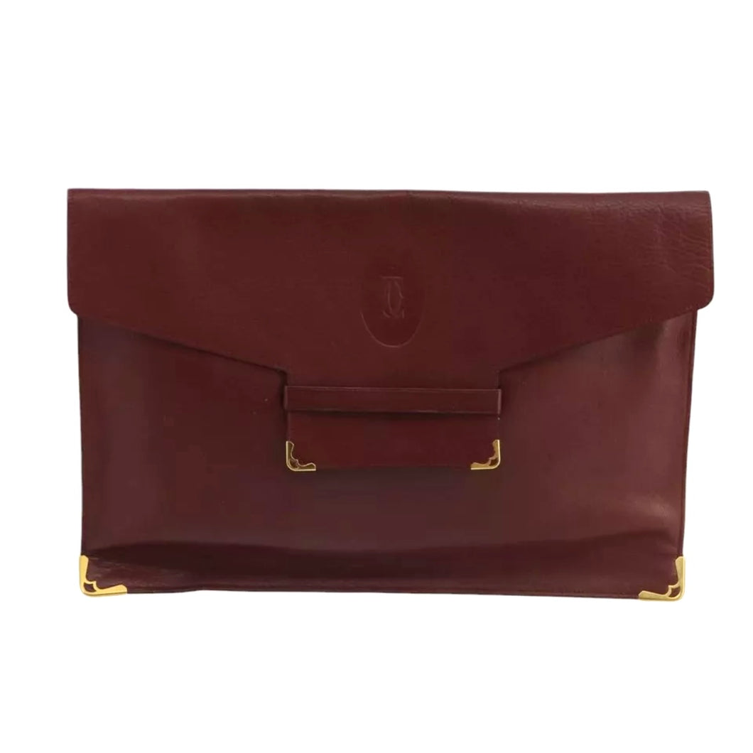 Cartier Burgundy Clutch