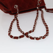 Load image into Gallery viewer, Chanel Red Velvet Shoulder Bag
