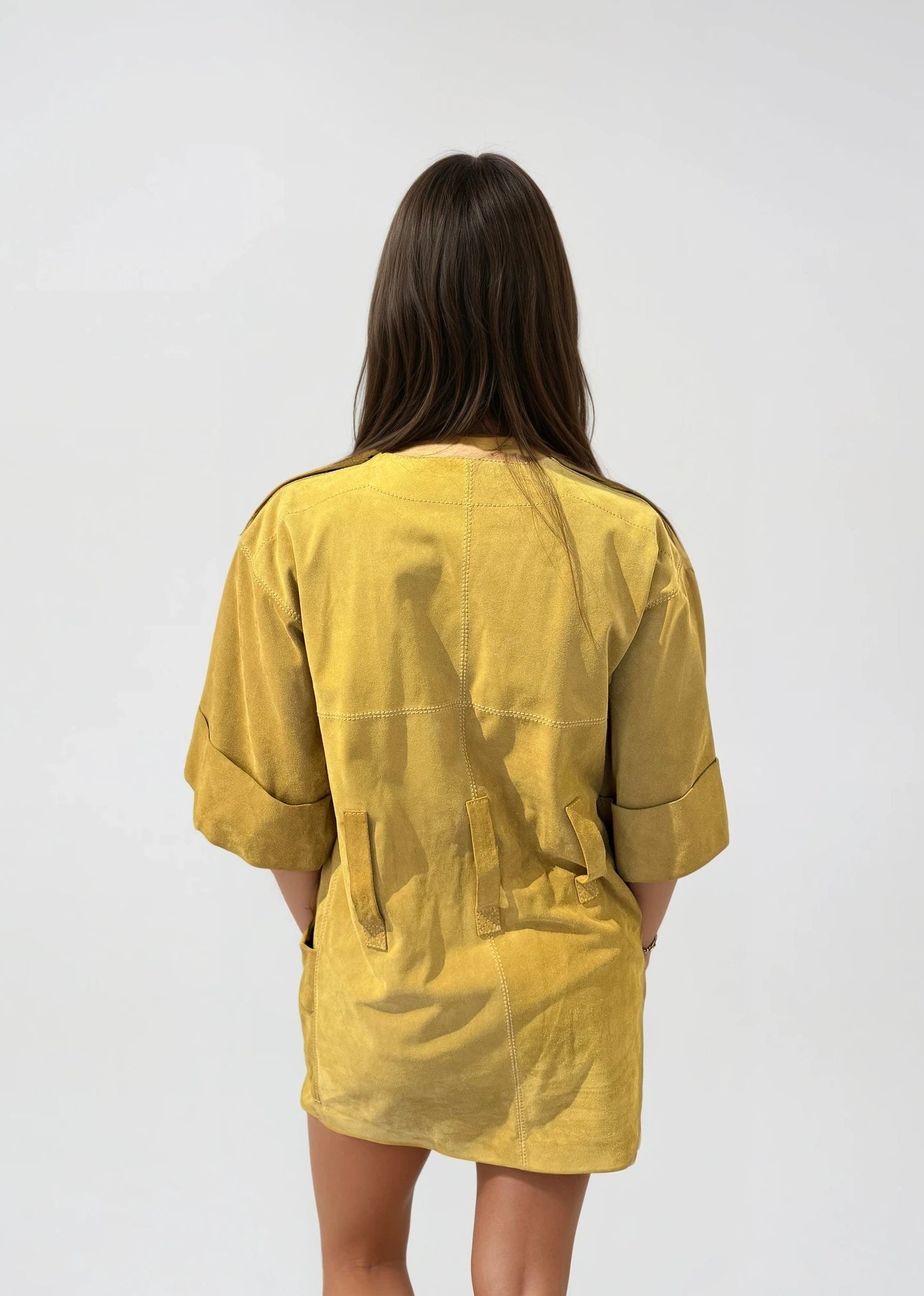 Chloe Tan Suede Mini Dress