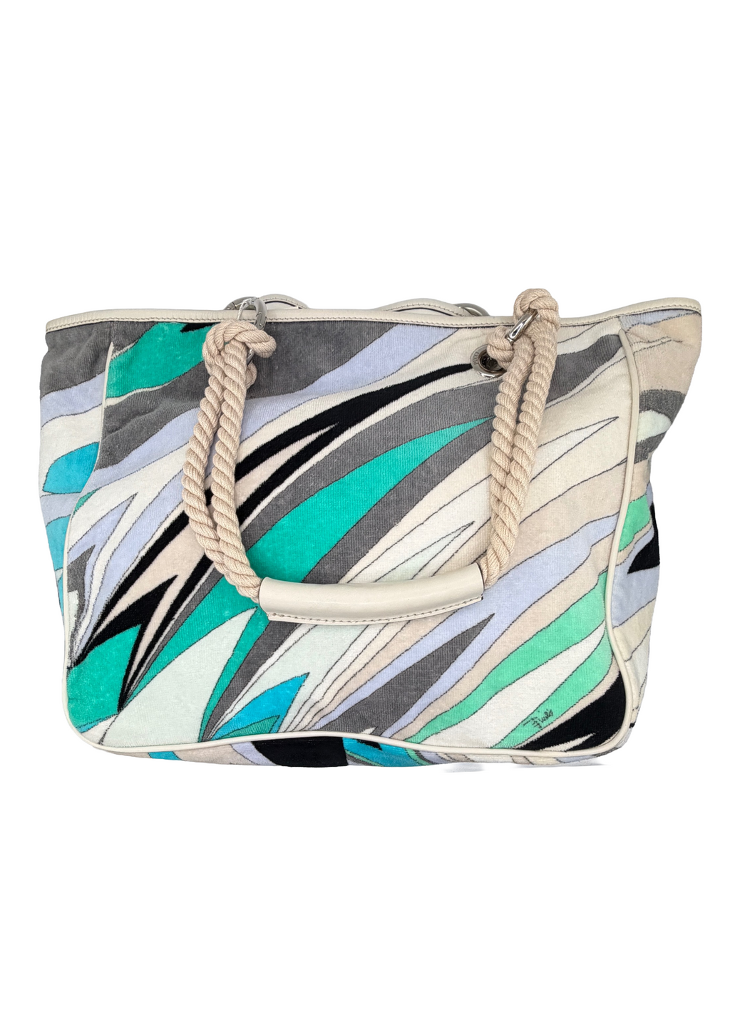 Pucci Blue Printed Tote