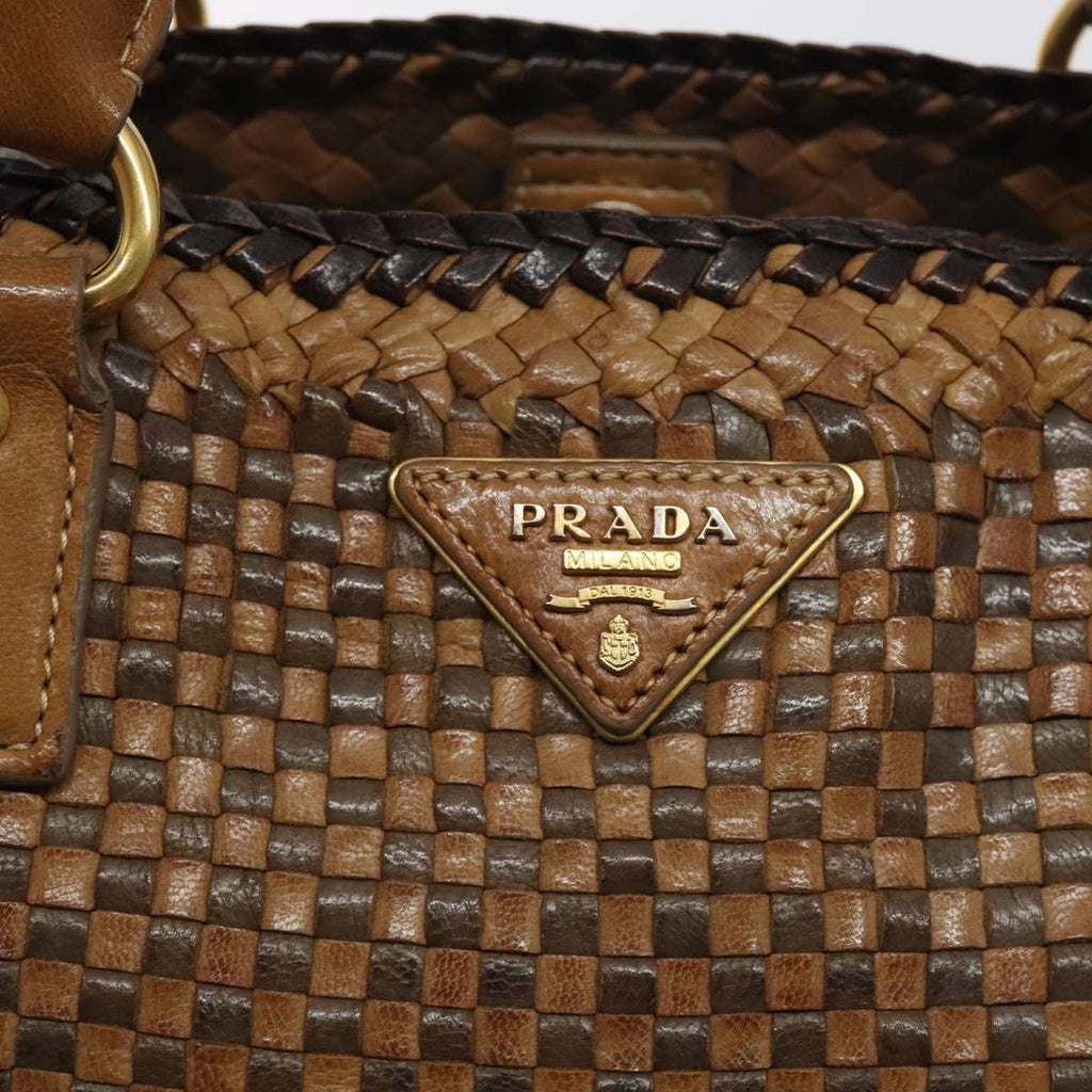 Prada Woven Leather Handbag