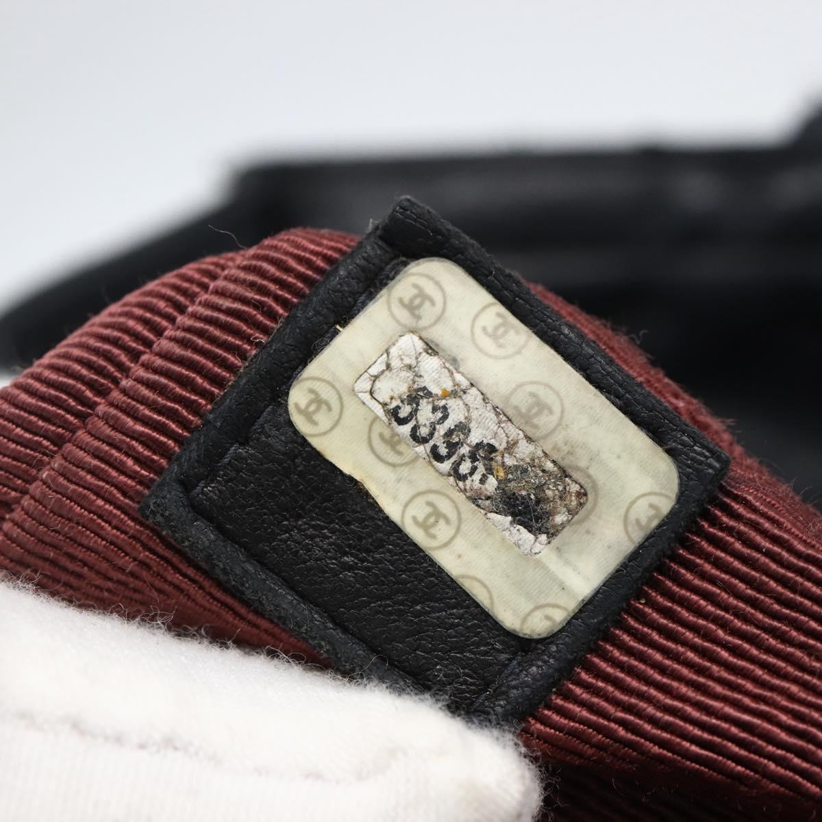 Chanel Black Leather Camelia Tote