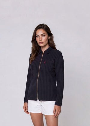 Escada Navy Zip Jacket