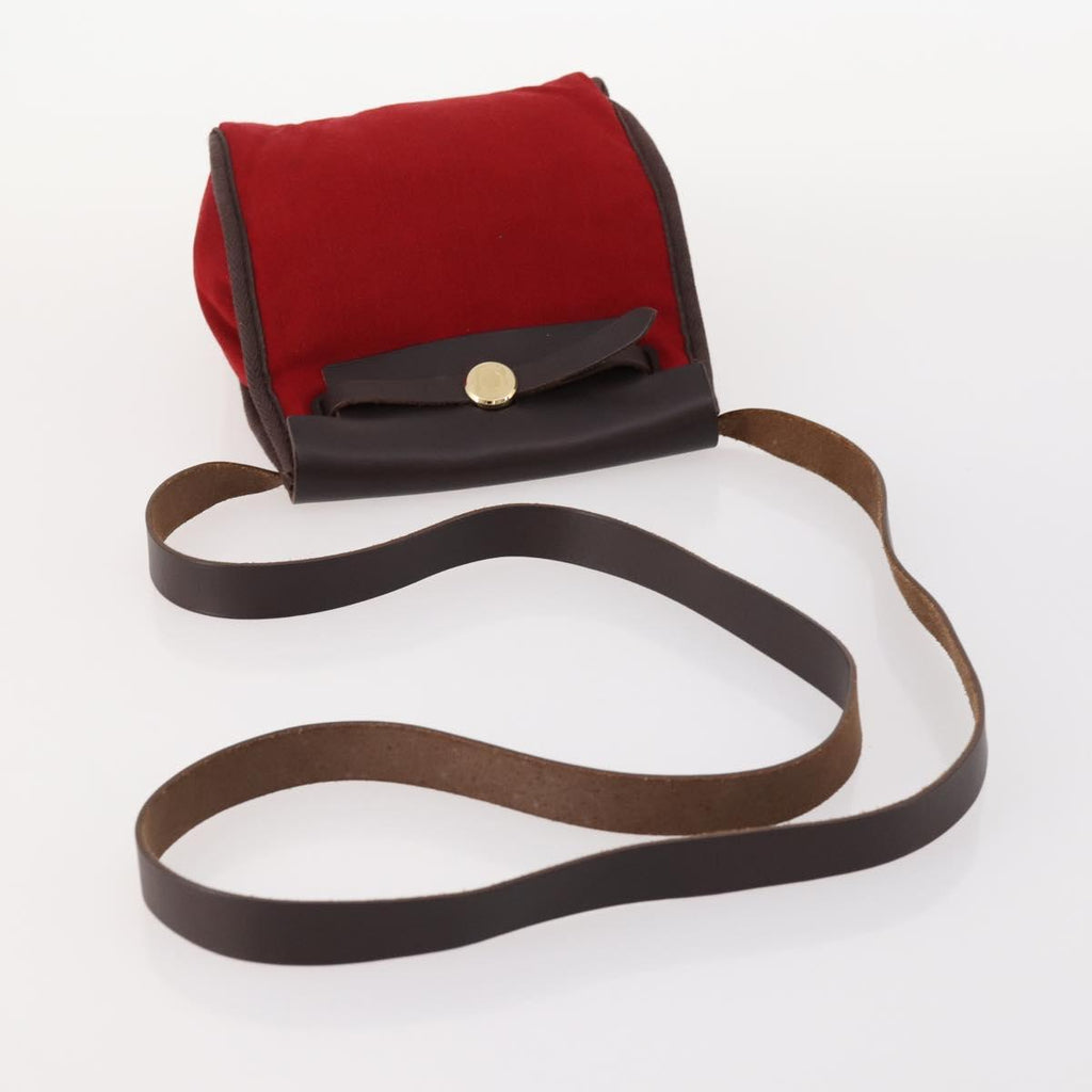 Hermes Red Or Orange Herbag Crossbody